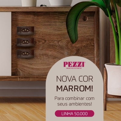 Pezzi estreia nova cor, marrom, nos módulos para móveis
