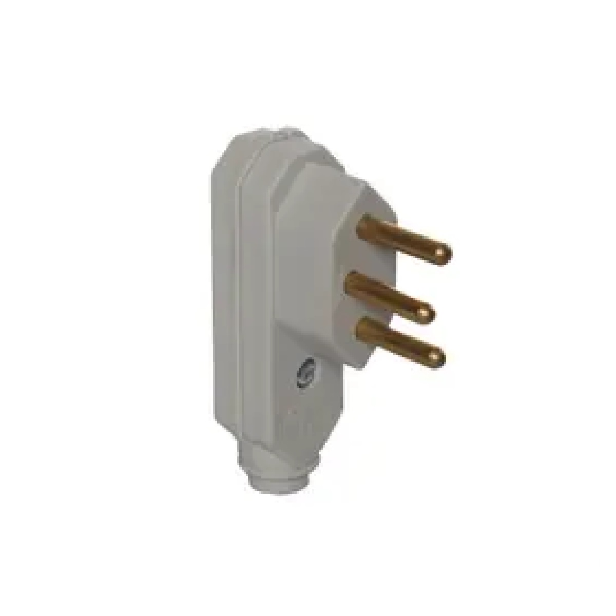 PINO ABNT 2P+T 10A MACHO CINZA VERTICAL PLD17-3 MARGIRIUS