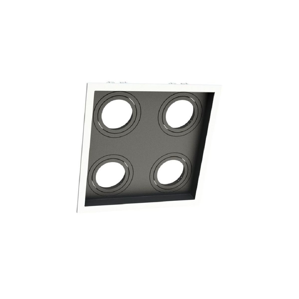 EMBUTIDO DICROICA QUADRUPLO BR C/RECUO PT LOOP