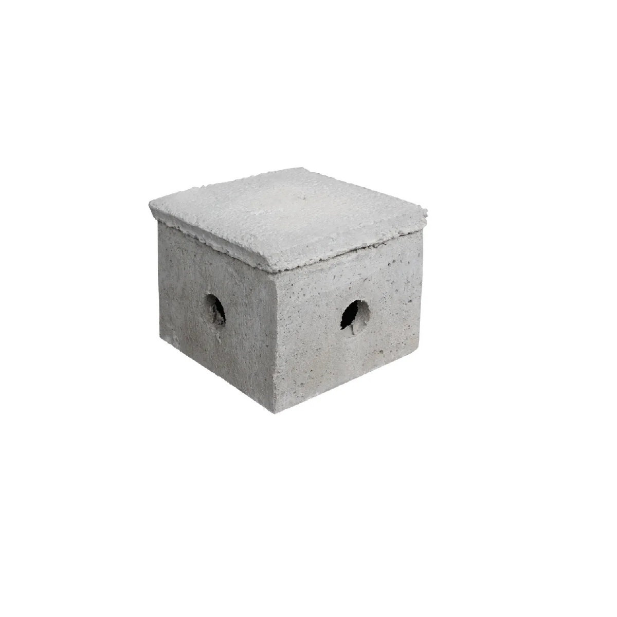 CAIXA CONCRETO DE PASSAGEM 30X30X30CM C/ TAMPA