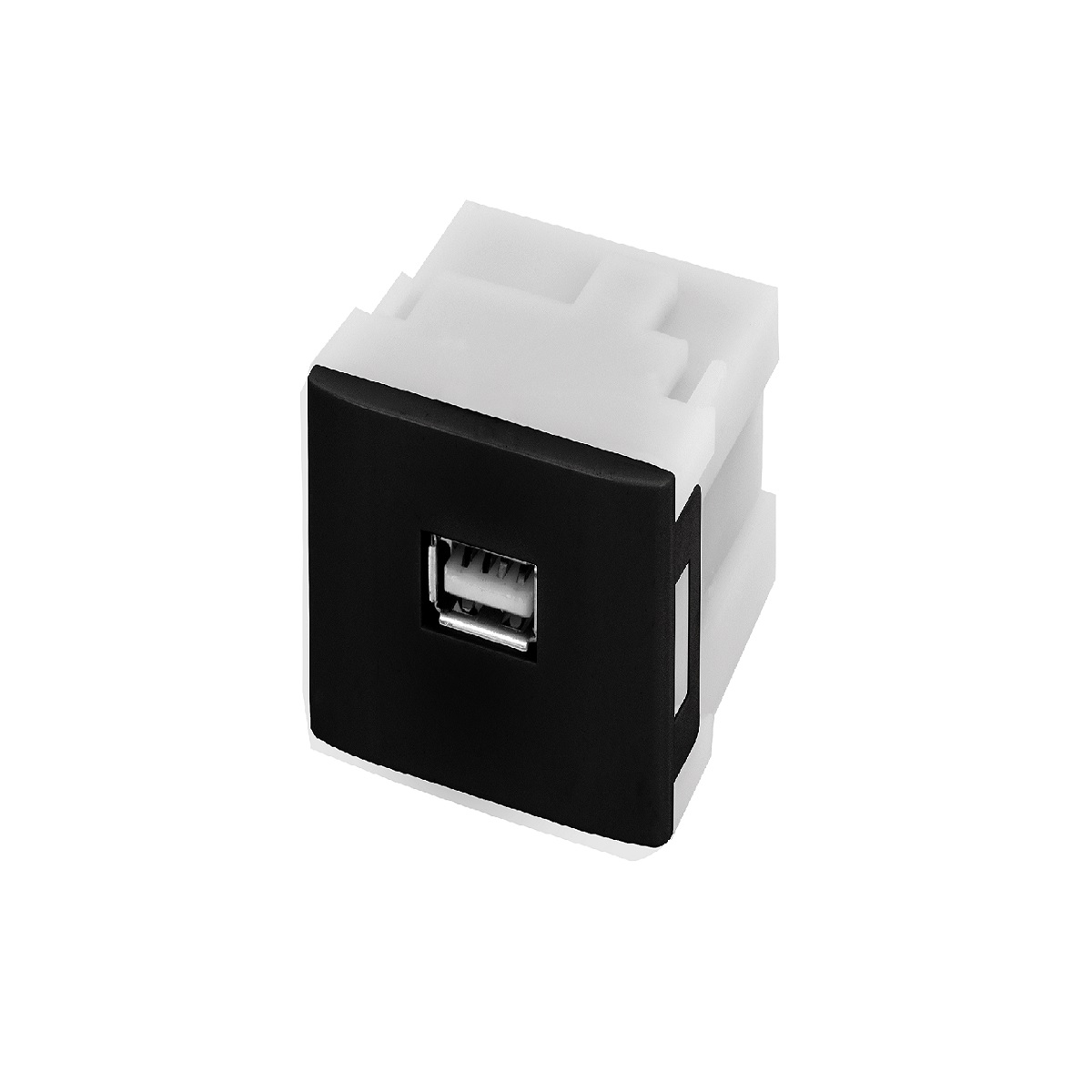 PEZZI MODULO USB 1,5A PRETO LINHA 50000