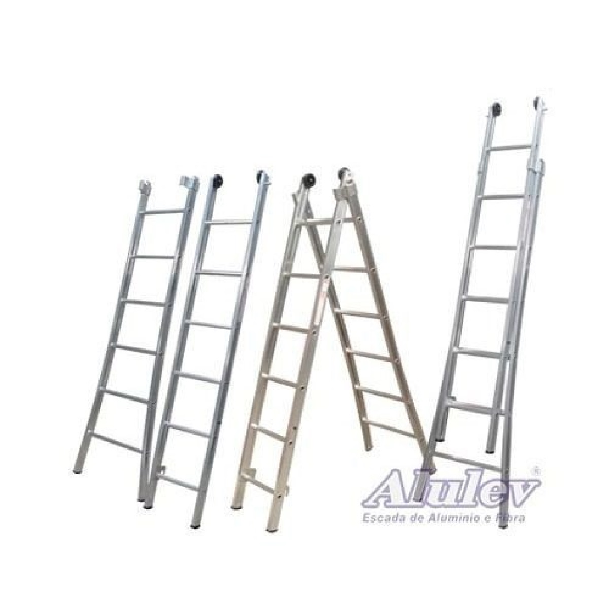ESCADA ALUMESTICAVEL DUPLA 2,70X4,5MT 2X8