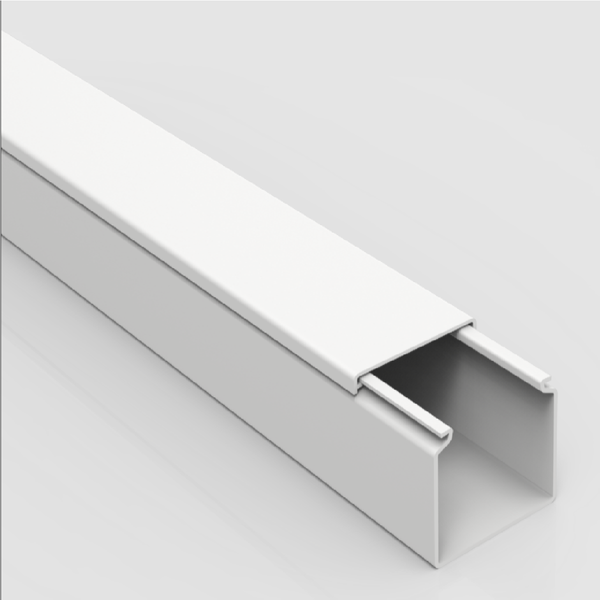 CANALETA CINZA  80X50MM FECHADA 2 METROS