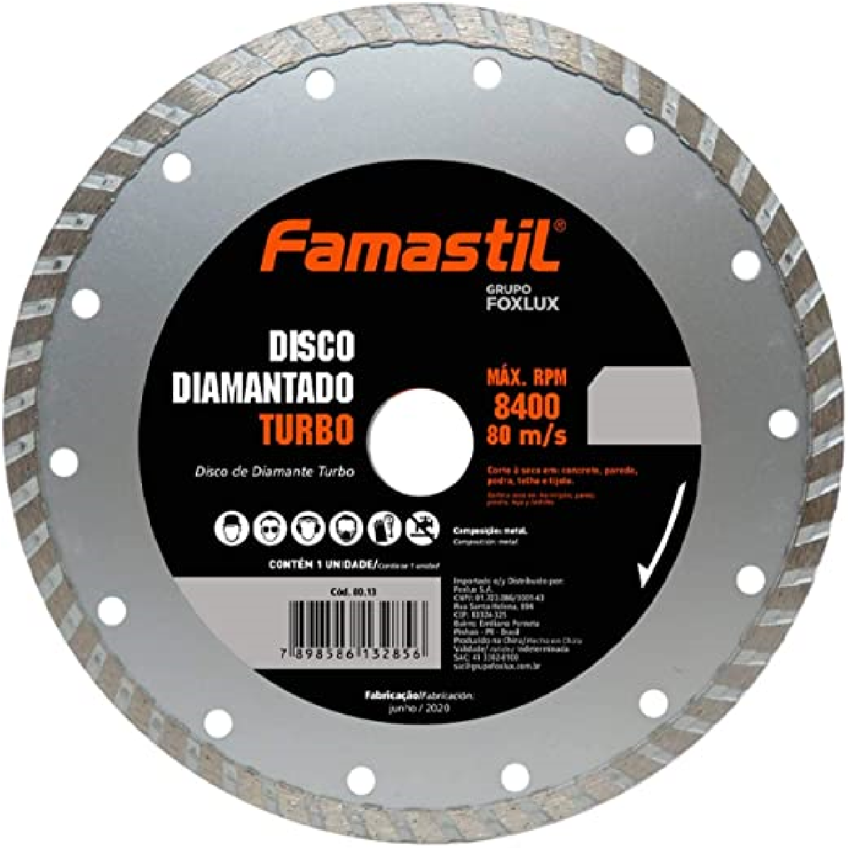 DISCO DIAMANTADO TURBO  9"  230 X 22,2MM