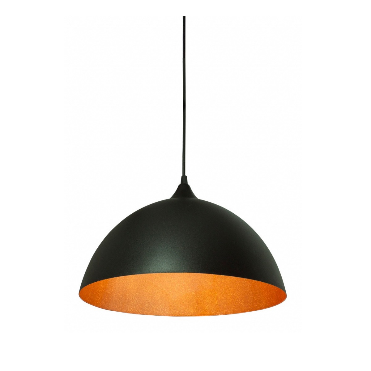 PENDENTE BROOKLYN 1XE27 PRETO FOSCO/COBRE TASCHIBR