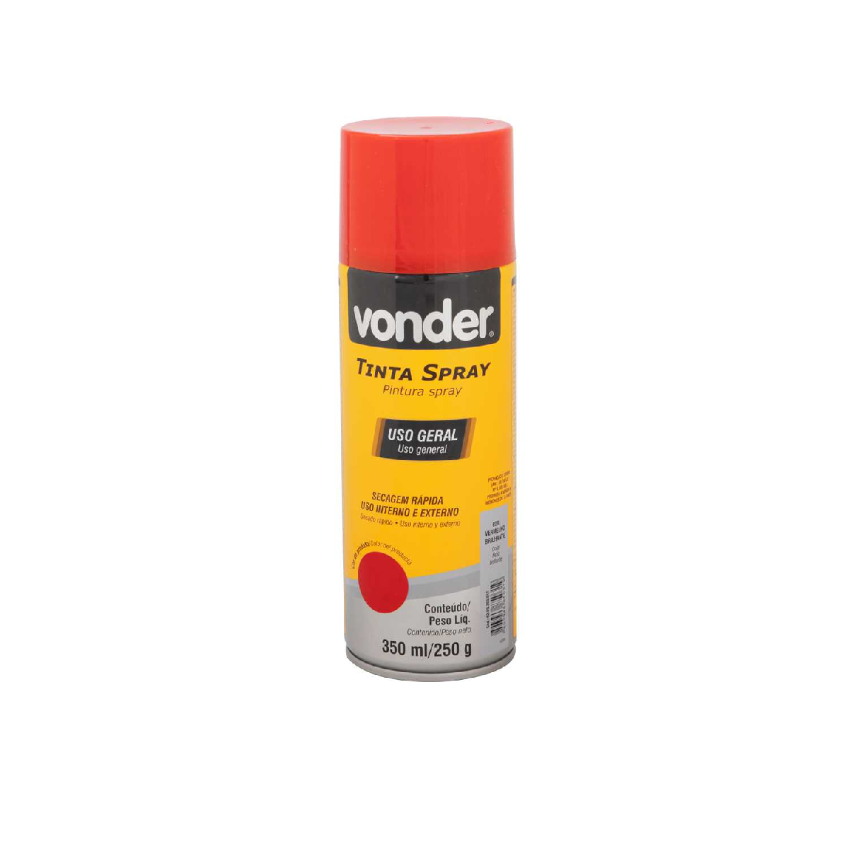 SPRAY TINTA VERMELHO 350ML - VONDER