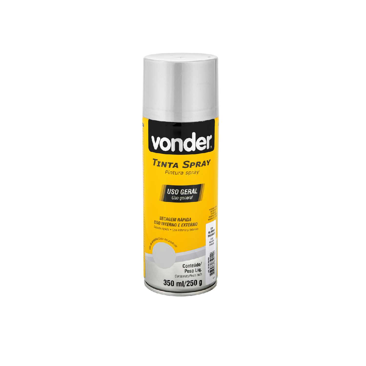 SPRAY TINTA ALUMINIO 350ML - VONDER