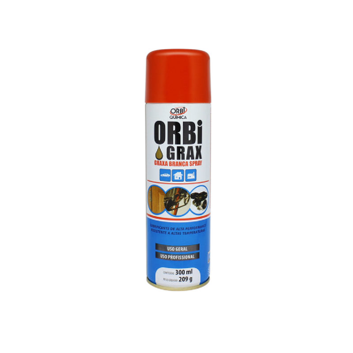 SPRAY GRAXA BRANCA 300ML/209G - ORBI