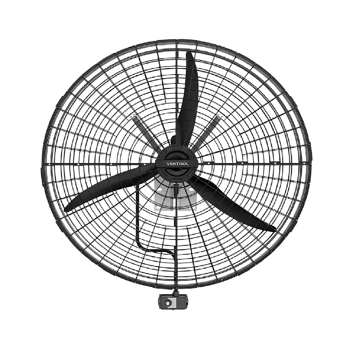 VENTILADOR DE PAREDE 1 METRO GP VP1M2 PRETO 3V 1/2CV 220V VENTISOL