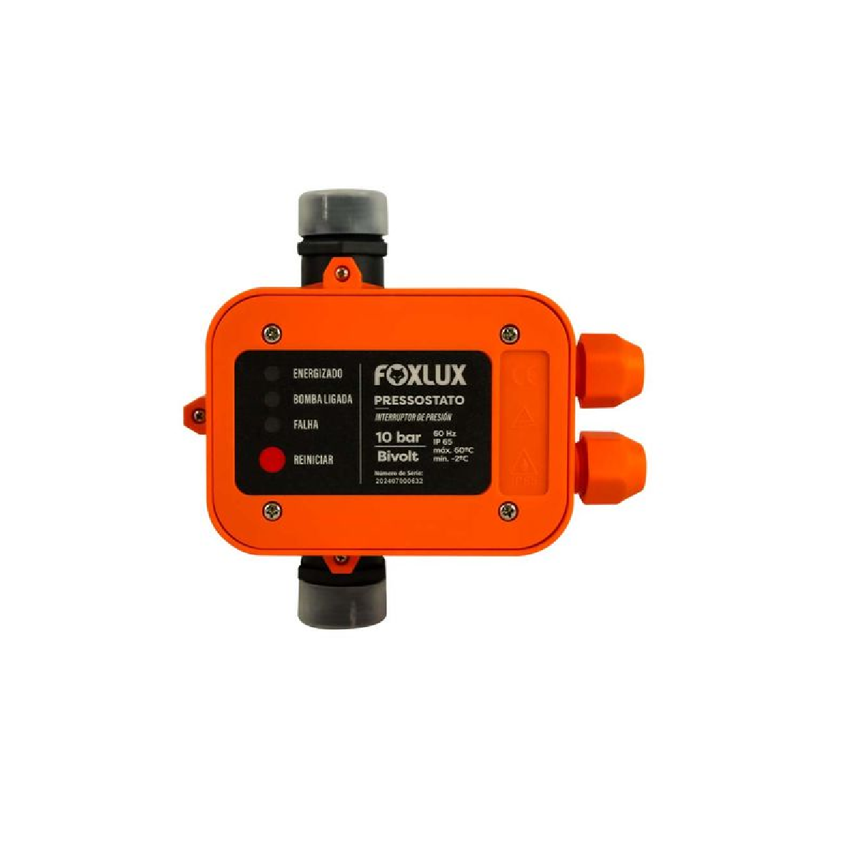PRESSOSTATO CONTROLADOR AUTO PRESSAO - FOXLUX