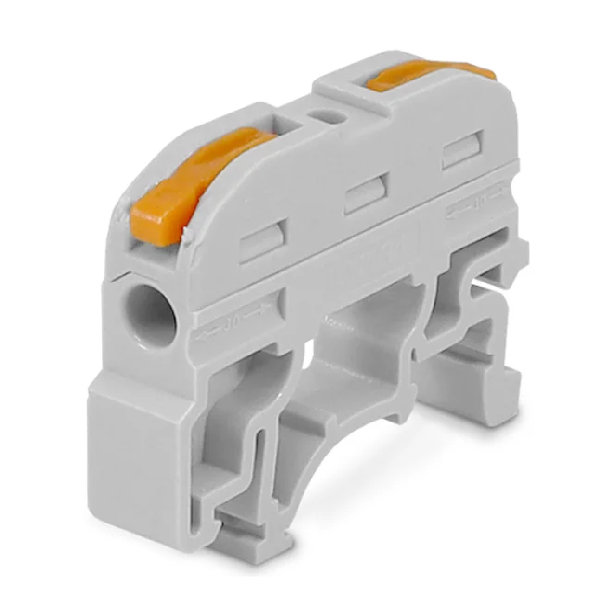 BORNE DE EMENDA AUTOMATICO CINZA KV121  - 1 VIA-P CABOS 0,2 A 4,0MM ATE 32A