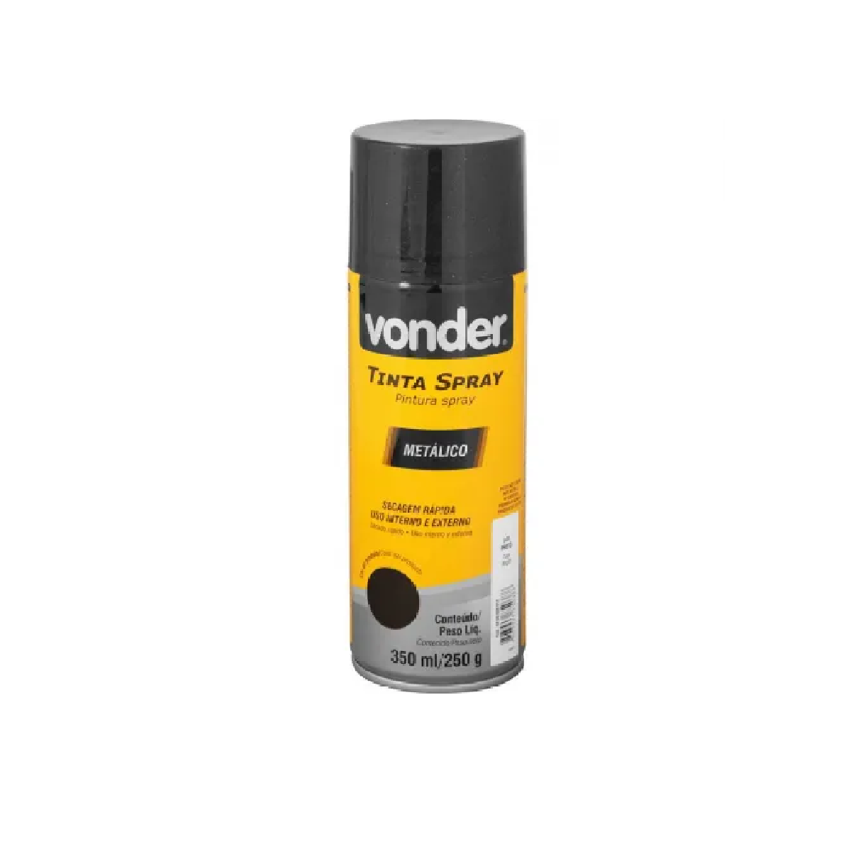 SPRAY TINTA PRETO BRILHANTE 400ML - VONDER/ETANIZ