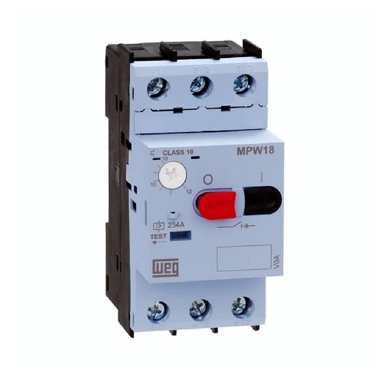 DISJUNTOR-MOTOR AZ MPW18-3-D025 AZUL 1,6-2,5 A - WEG