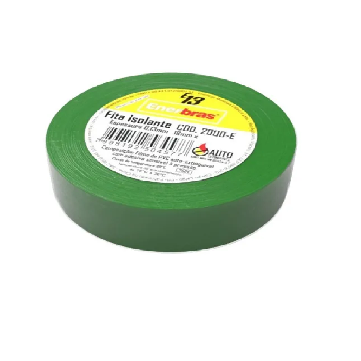FITA ISOLANTE COLORIDA 5 METROS VERDE