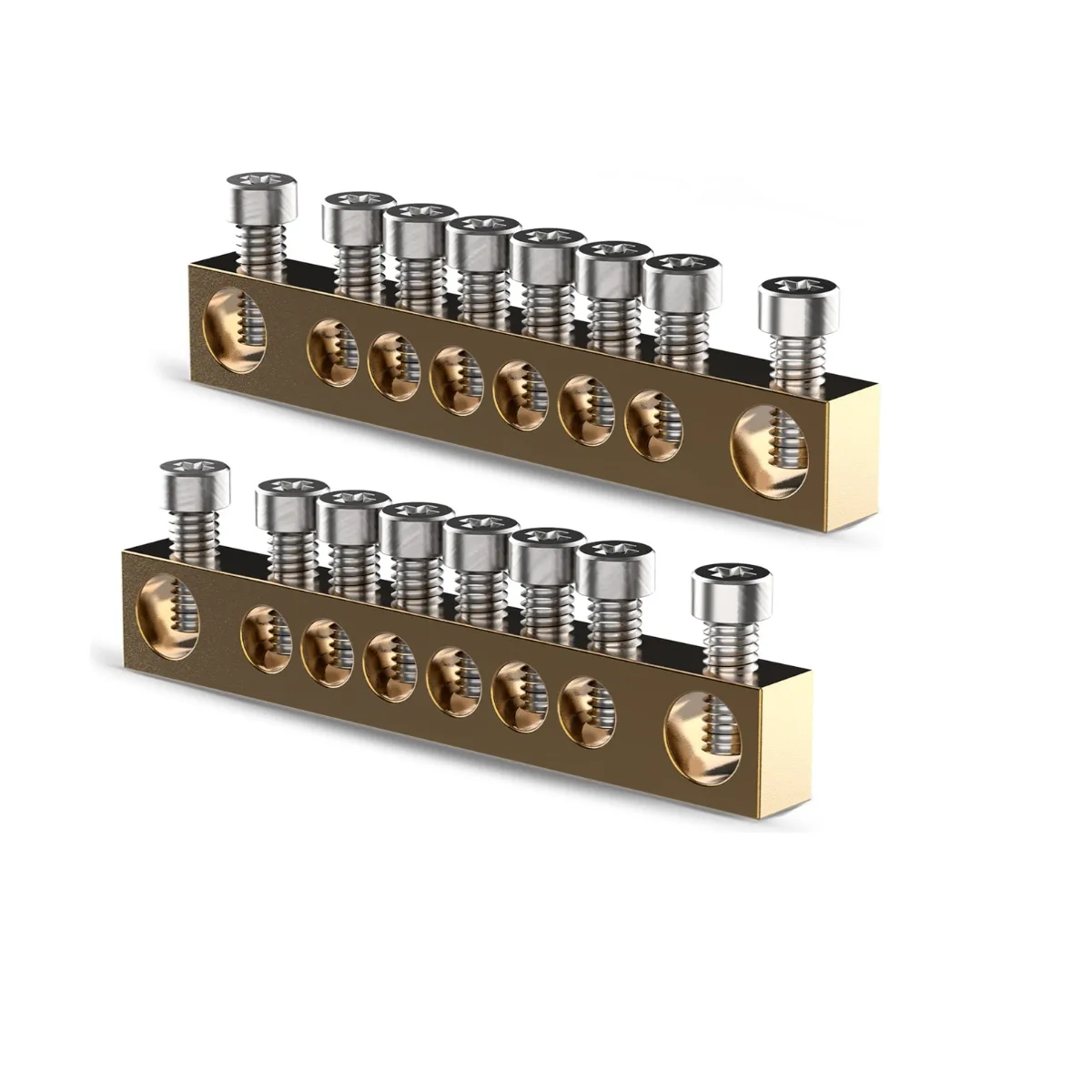 BARRAMENTO DE TERRA E NEUTRO 08 FUROS 16MM SEM BASE CD - KRONA