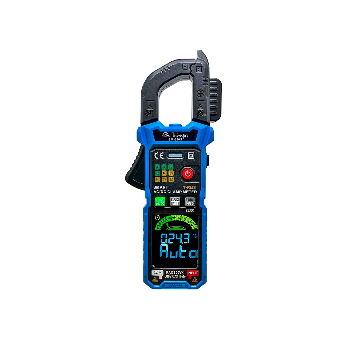 ALICATE AMPERIMETRO INTELIGENTE SM-3305 - MINIPA