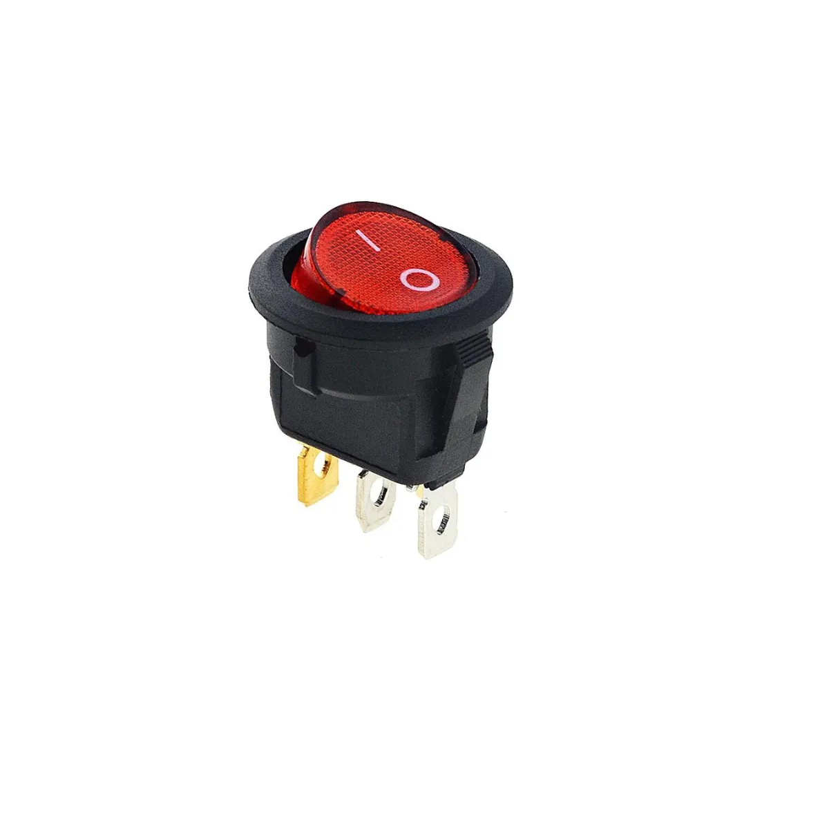 INTERRUPTOR P/ MOVEIS VERMELHA 2 POSIÇÕES COM ILUMINAÇÃO 6A