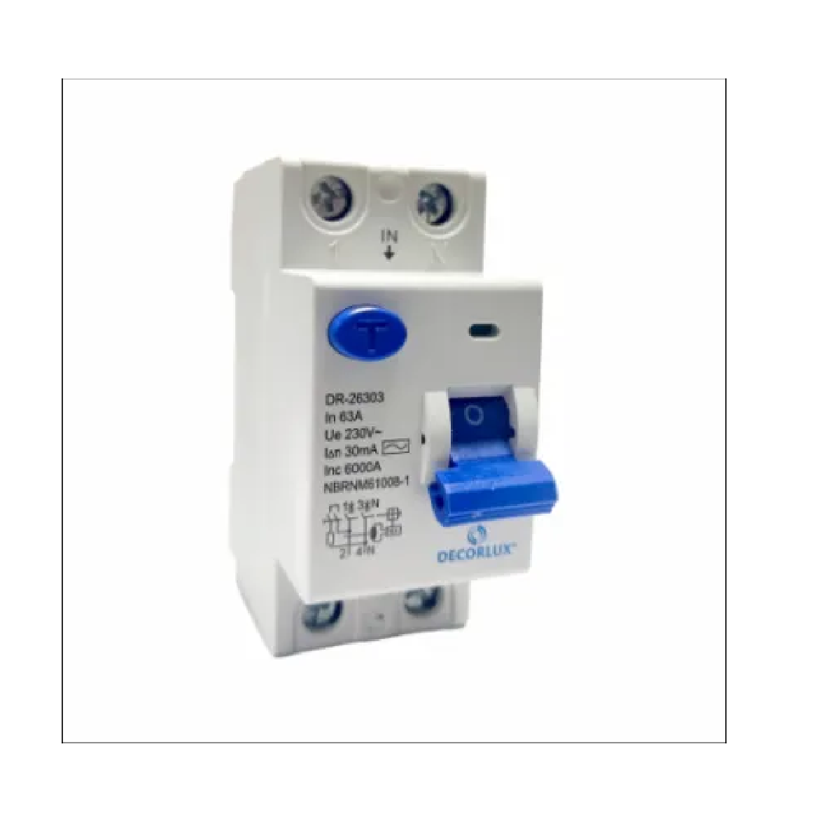 INTERRUPTOR DIFERENCIAL DECORLUX 2P 63A 30MA