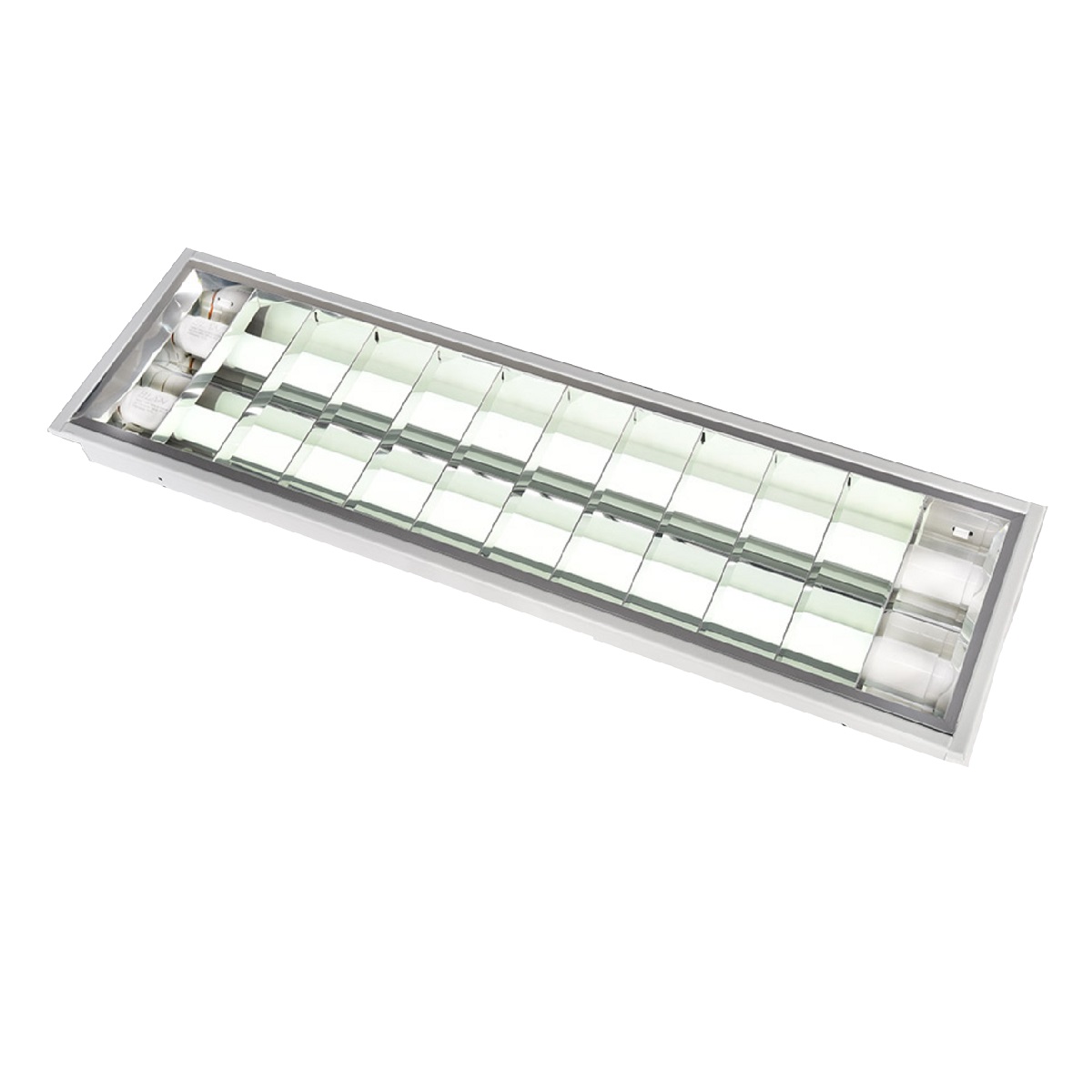 LUM A/REND EMB P/ LAMP LED 10W C/ ALETAS BLAN