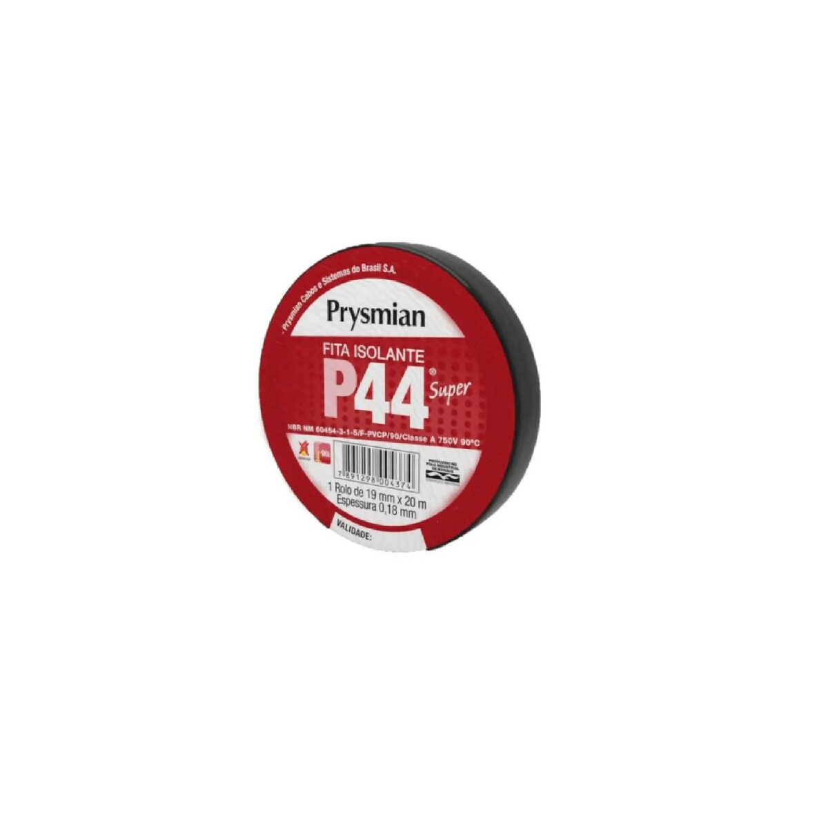 FITA ISOLANTE PLASTICA PROFISSIONAL P44 20M - PRYSMIAN