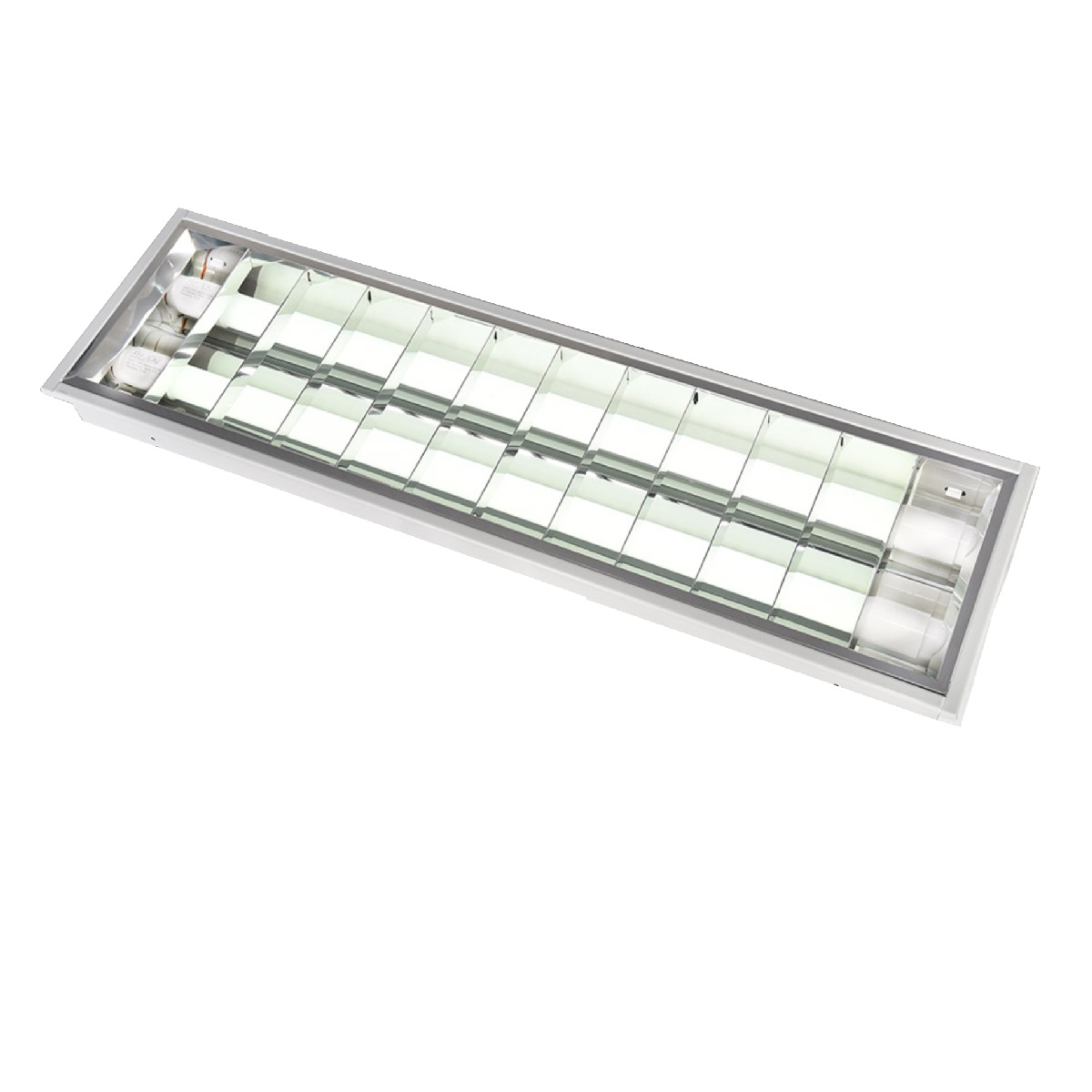 LUM A/REND EMB P/ LAMP LED 20W C/ALETAS BLAN