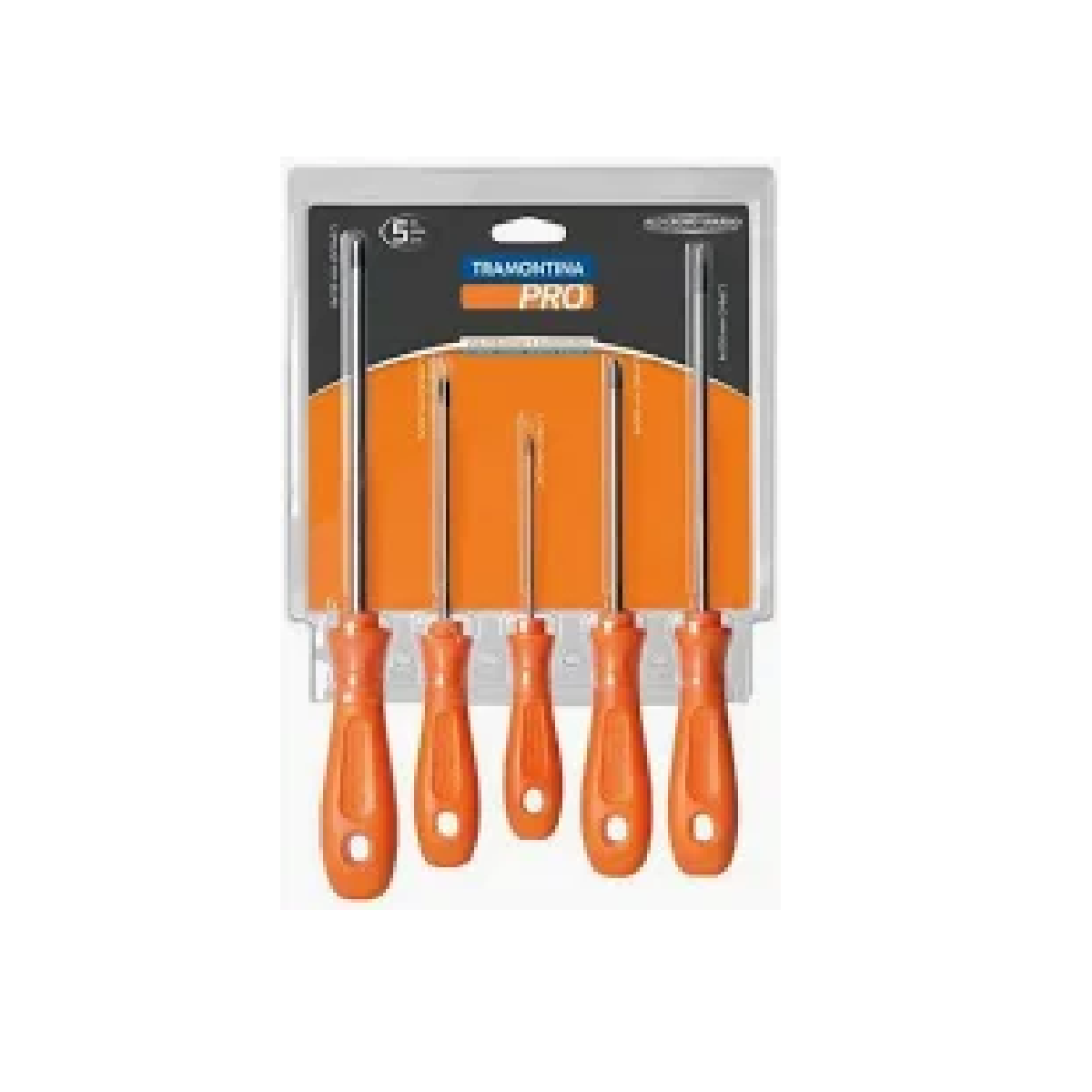 JOGO CHAVES FENDA/PHILIPS PRO 5PCS TRAMONTINA