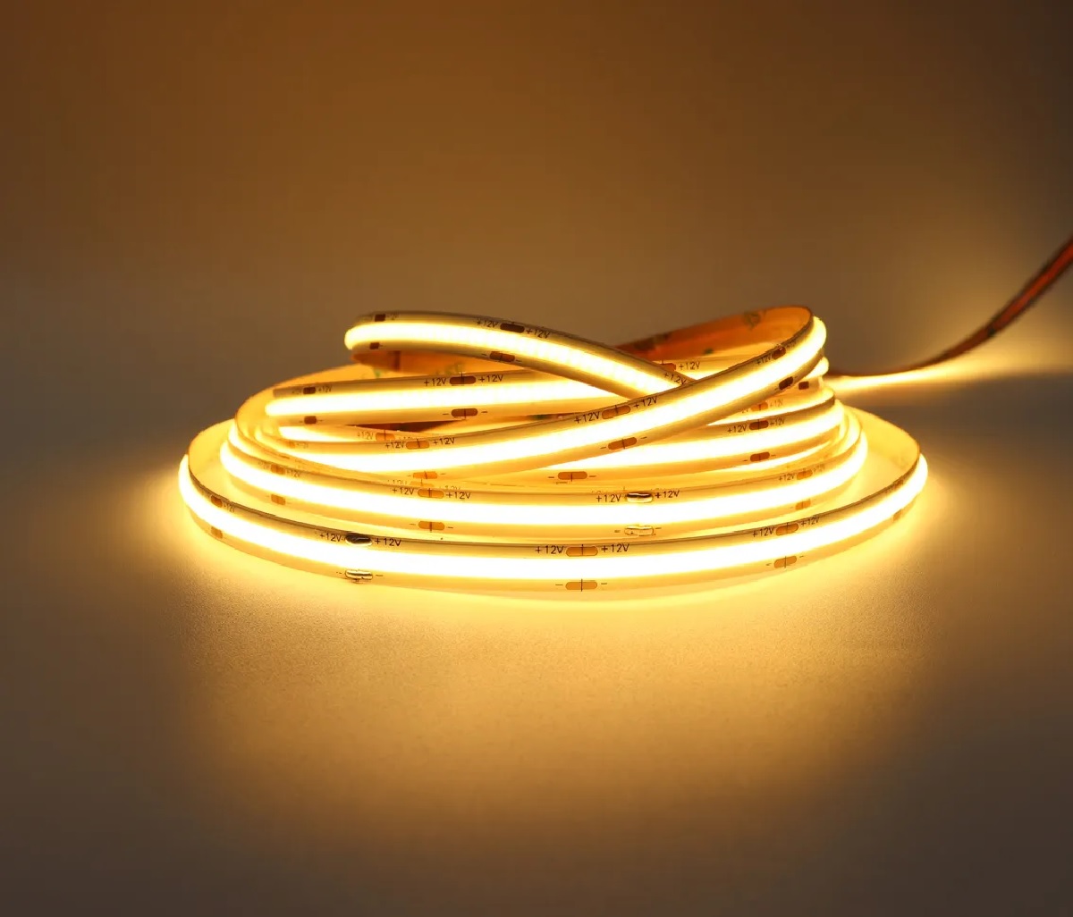 FITA LED COB 12V 3000K 12W 300L/M IP20 IRC 80 (EM METROS)