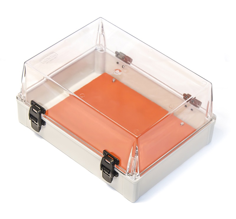 CAIXA COMANDO PLASTICA 35X26X17 TRANSPARC/FECHO - SCHUMACHER
