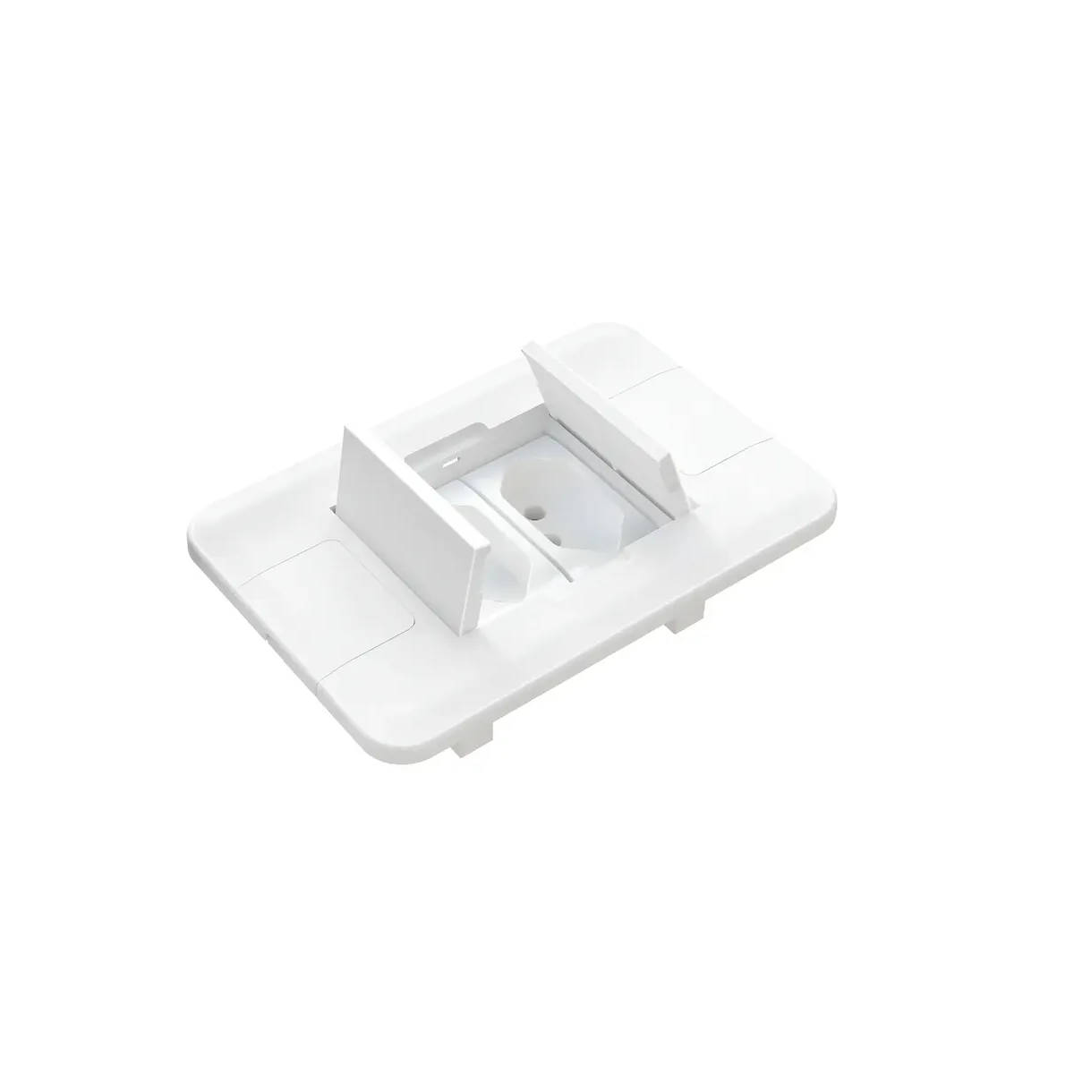 CAIXA EMBUTIDA PARA TOMADA DE MESA BRANCA 4X2 ESPELHO 2 MODULOS