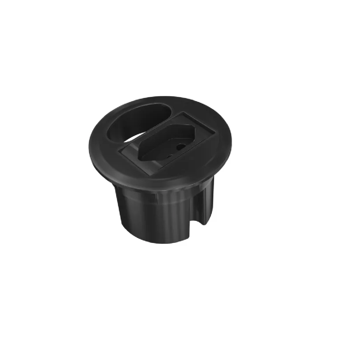 CAIXA EMBUTIDA PARA TOMADA DE MESA PRETA 1 MODULO