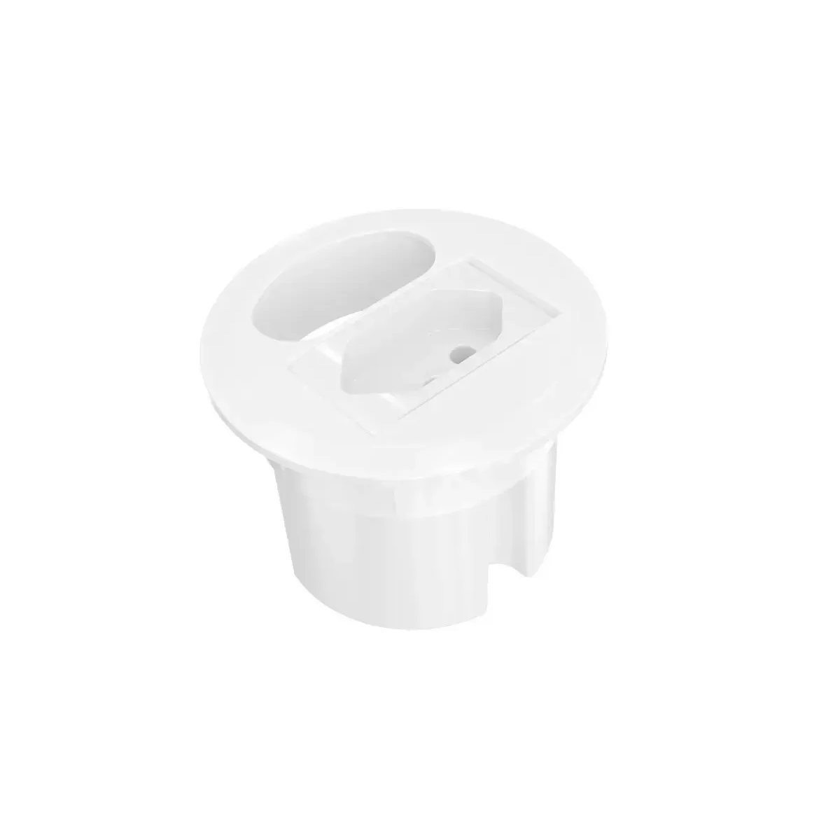 CAIXA EMBUTIDA PARA TOMADA DE MESA BRANCA 1 MODULO