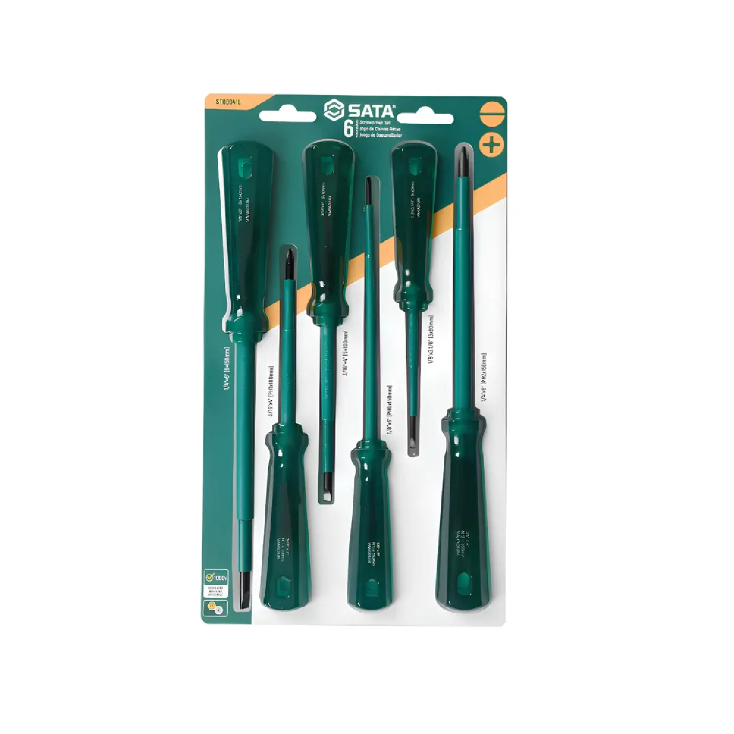 JOGO CHAVE FENDA/PHILLIPS ISOLADAS 6PC - SATA