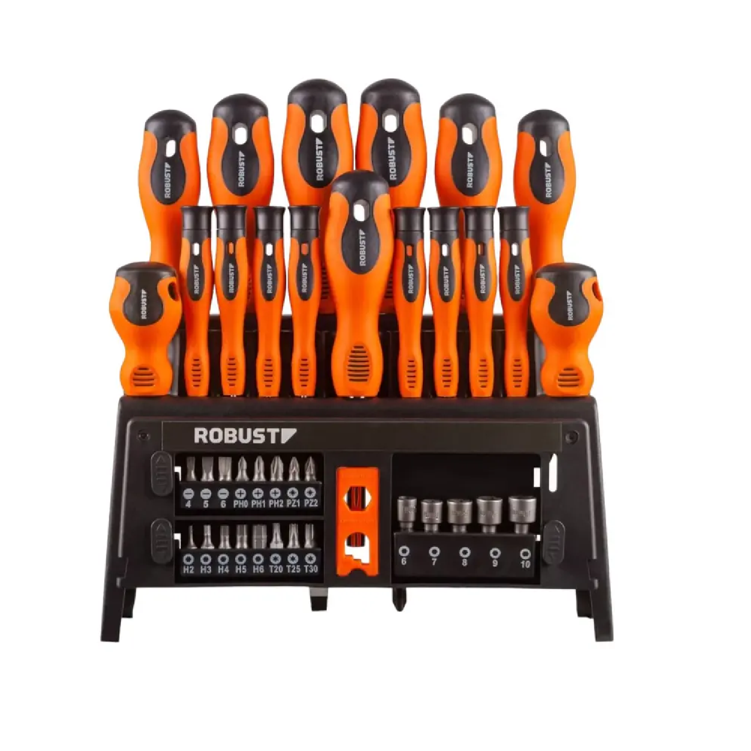 JOGO DE CHAVES FENDA/BITS/SOQUETE COM 39PC - ROBUST