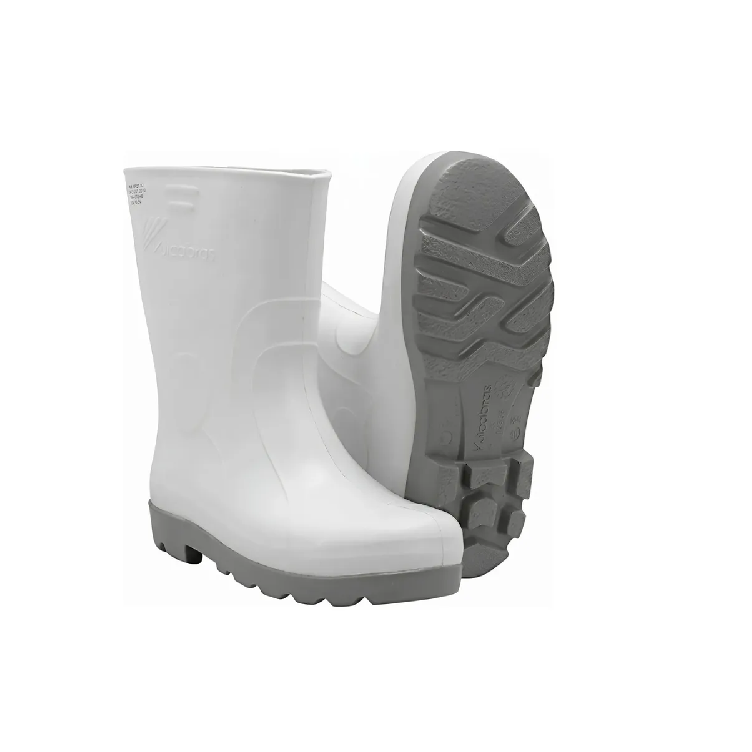 BOTA EVA 40 BRANCA SOLA CINZA