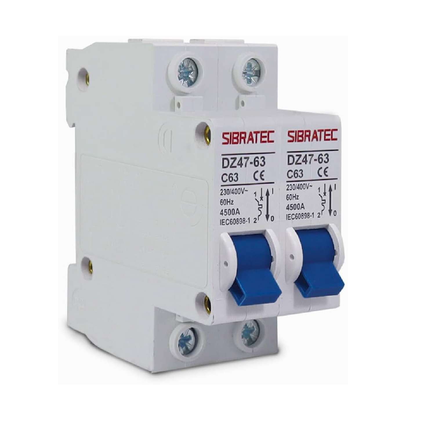 CHAVE DE TRANSFERENCIA MANUAL 2 POLOS 63A - SIBRATEC