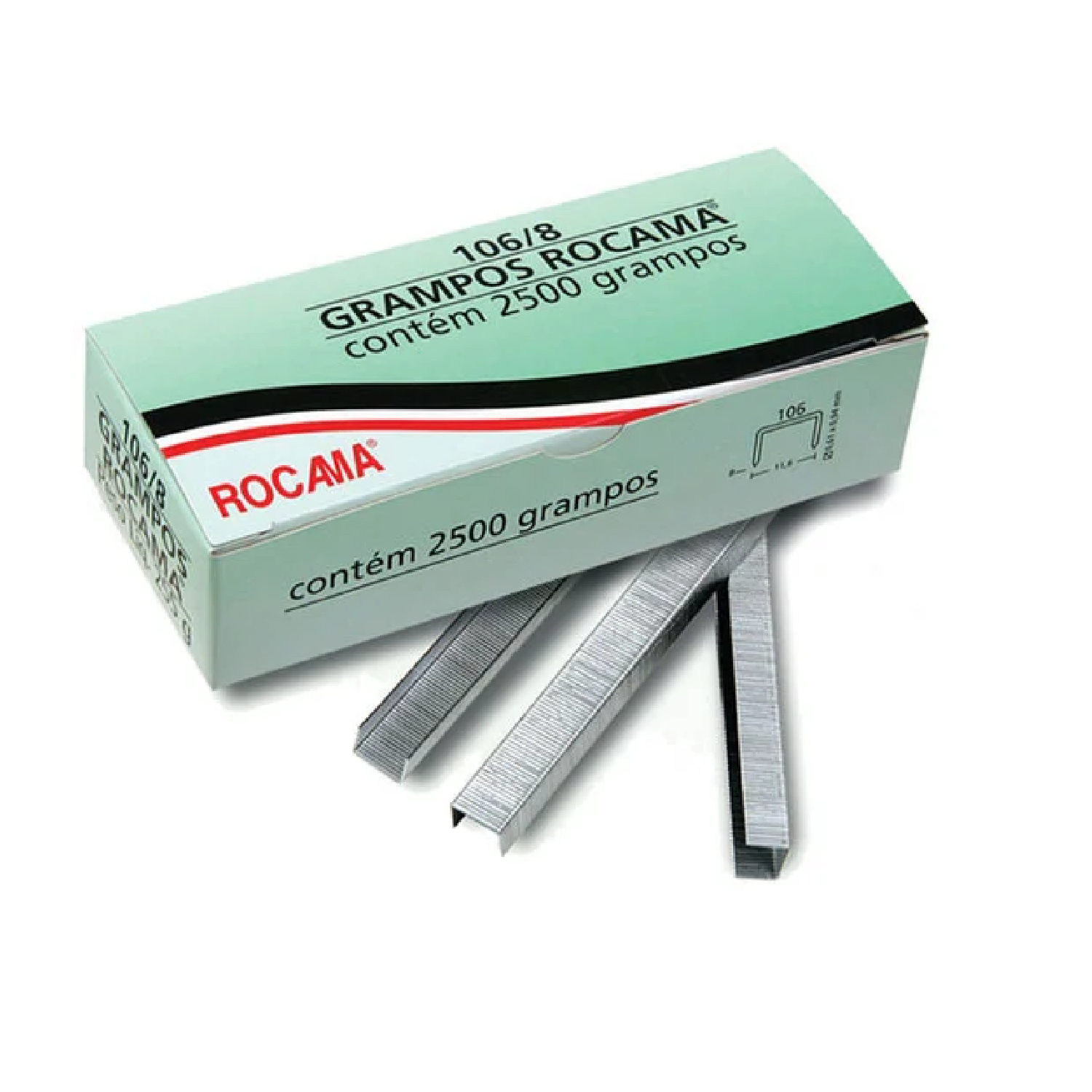 GRAMPO PARA GRAMPEADOR 8MM 106-8 (125PÇS) - ROCAMA