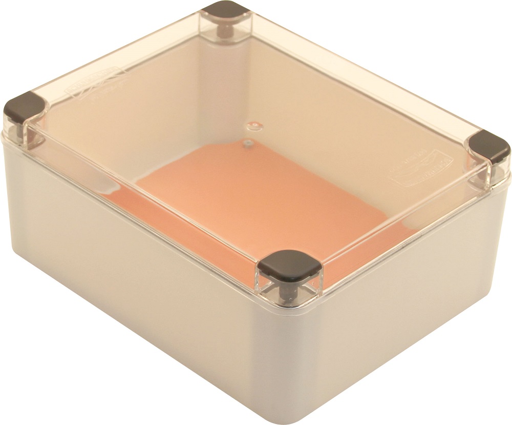 CAIXA COMANDO PLASTICA 25X20X10 TRANSPARC/FECHO IP66 - SCHUMACHER