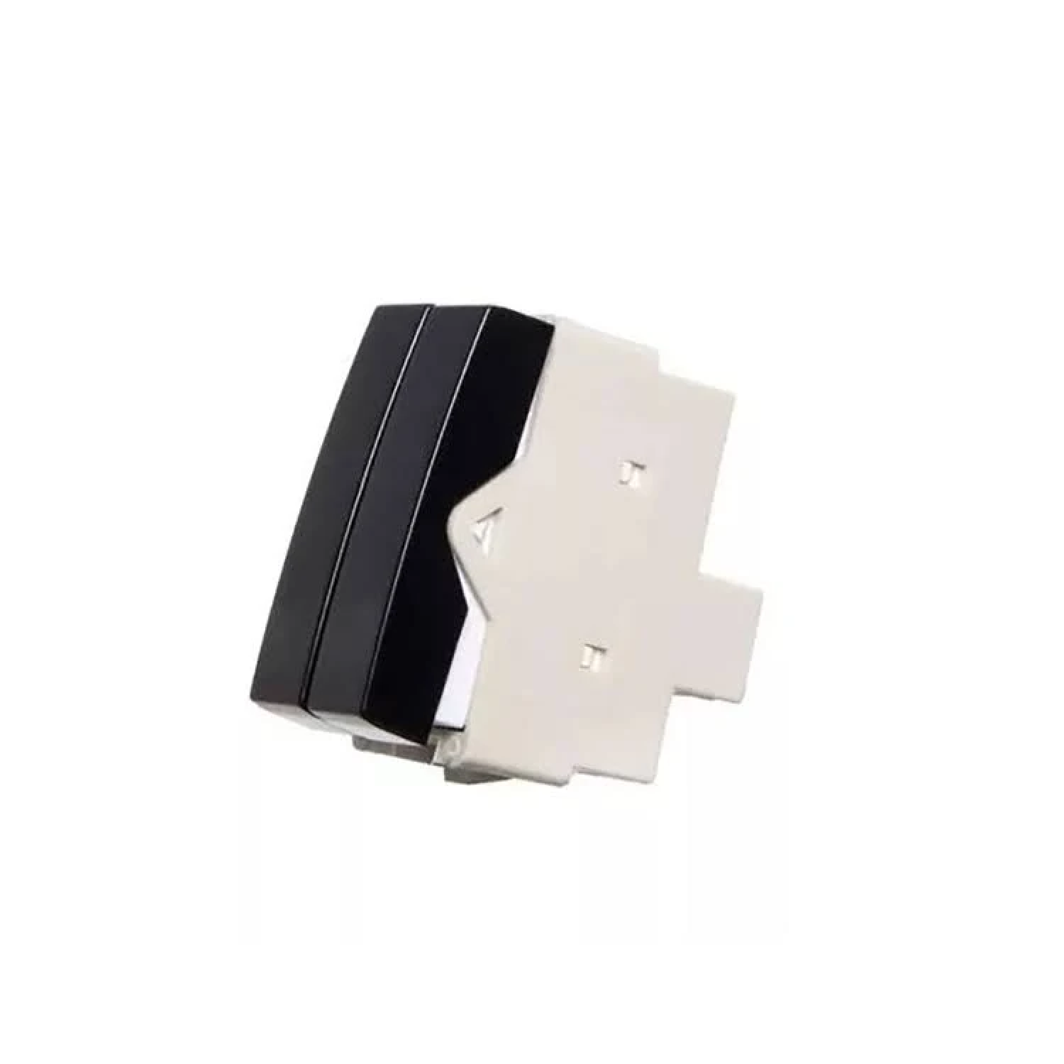 PEZZI MODULO INTERRUPTOR DUPLO MEIA TECLA PARALELO PRETO 10A LINHA 50000