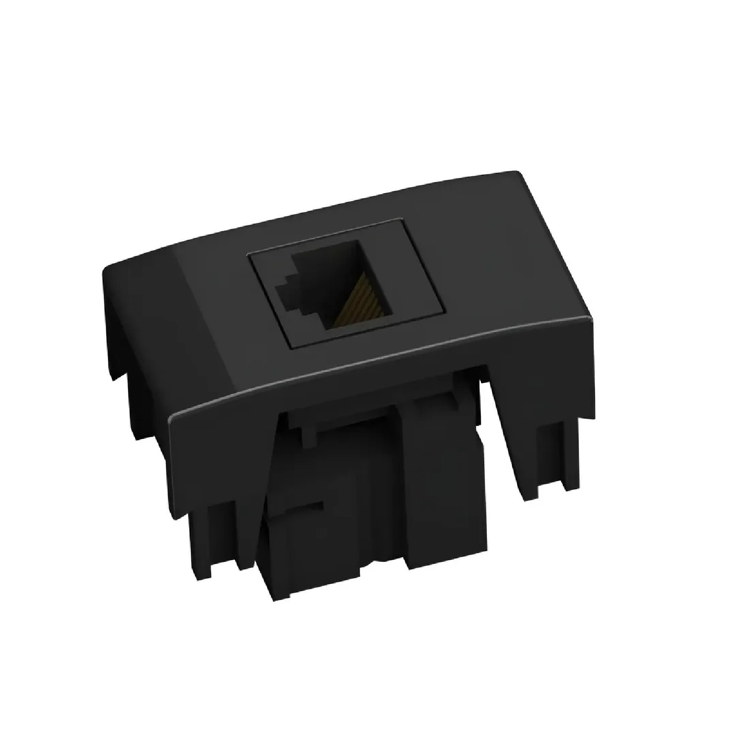 PEZZI MODULO TOMADA RJ45 CAT6 PRETO COM CONECTOR LINHA 50000