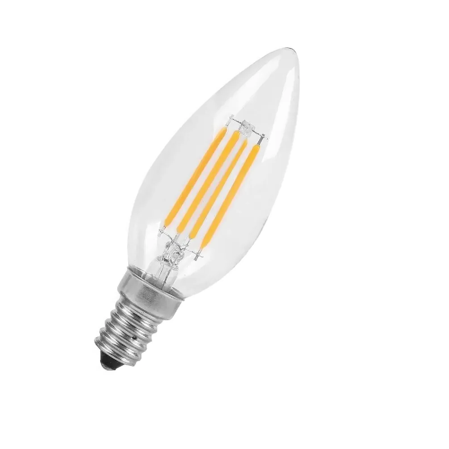 LAMPADA LED FILAMENTO VELA DIMERIZÁVEL 4W 2200K E14 LISA CLARA - EVOLED