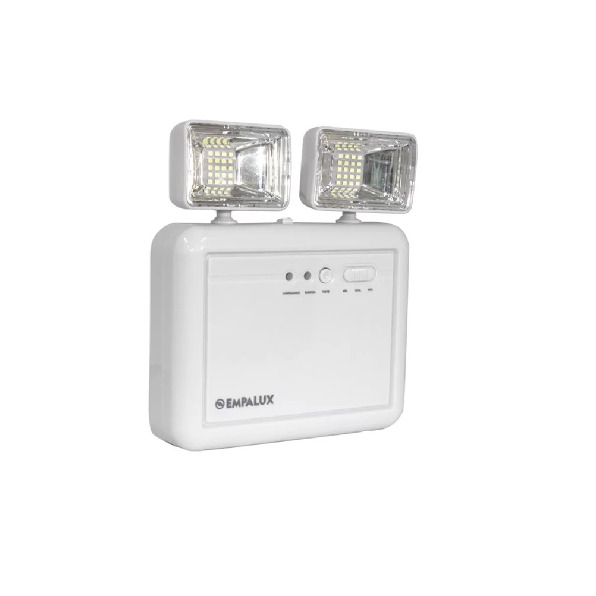 LUMINÁRIA DE EMERGÊNCIA 2 FARÓIS LED 1200LM