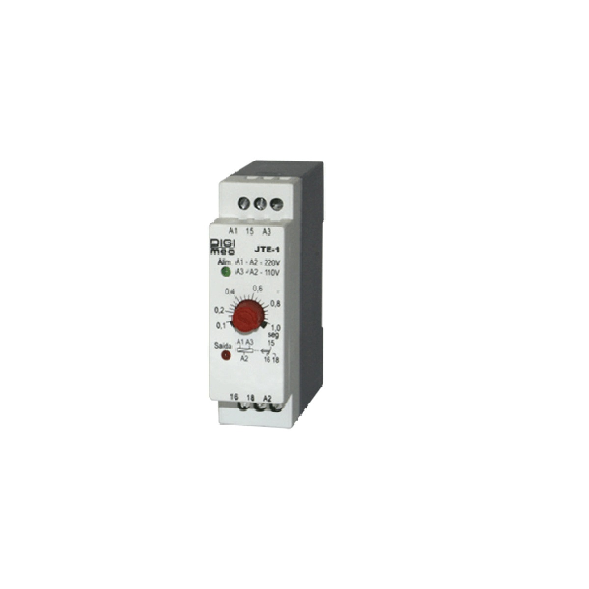 RELE TEMPO     1,5S 220V DTE-1 DIGIMEC