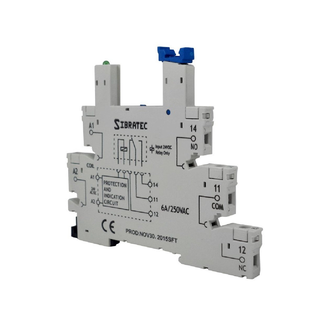 RELE ACOPLADOR BASE PARA RELE FINO 12V/24 SIBRATEC