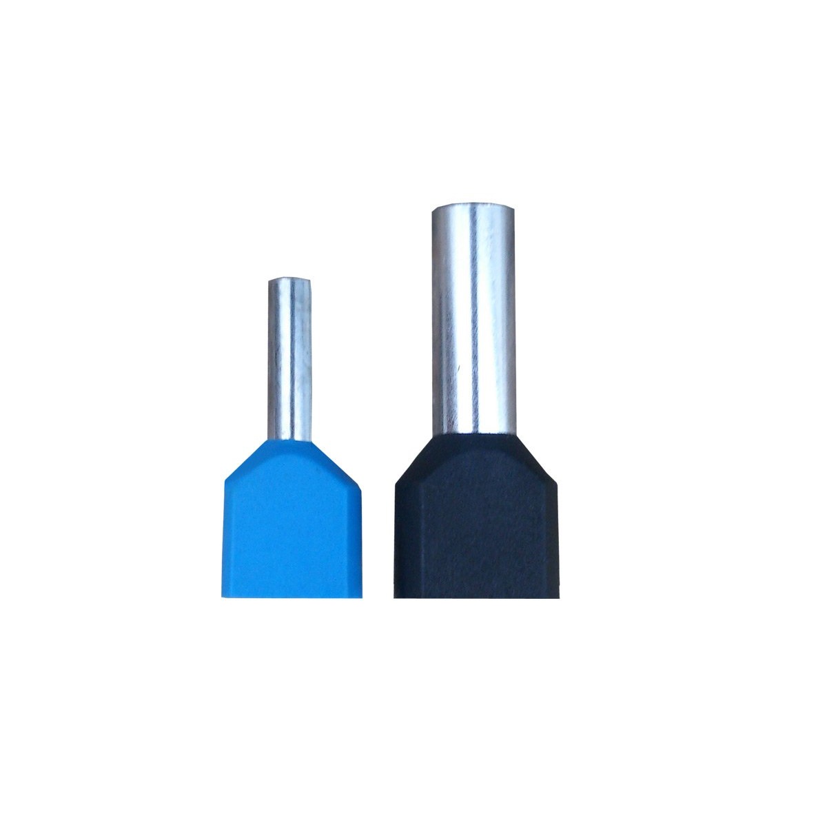 TERMINAL ISOLADO TUBULAR DUPLO  1,5MM PRETO TILHOS