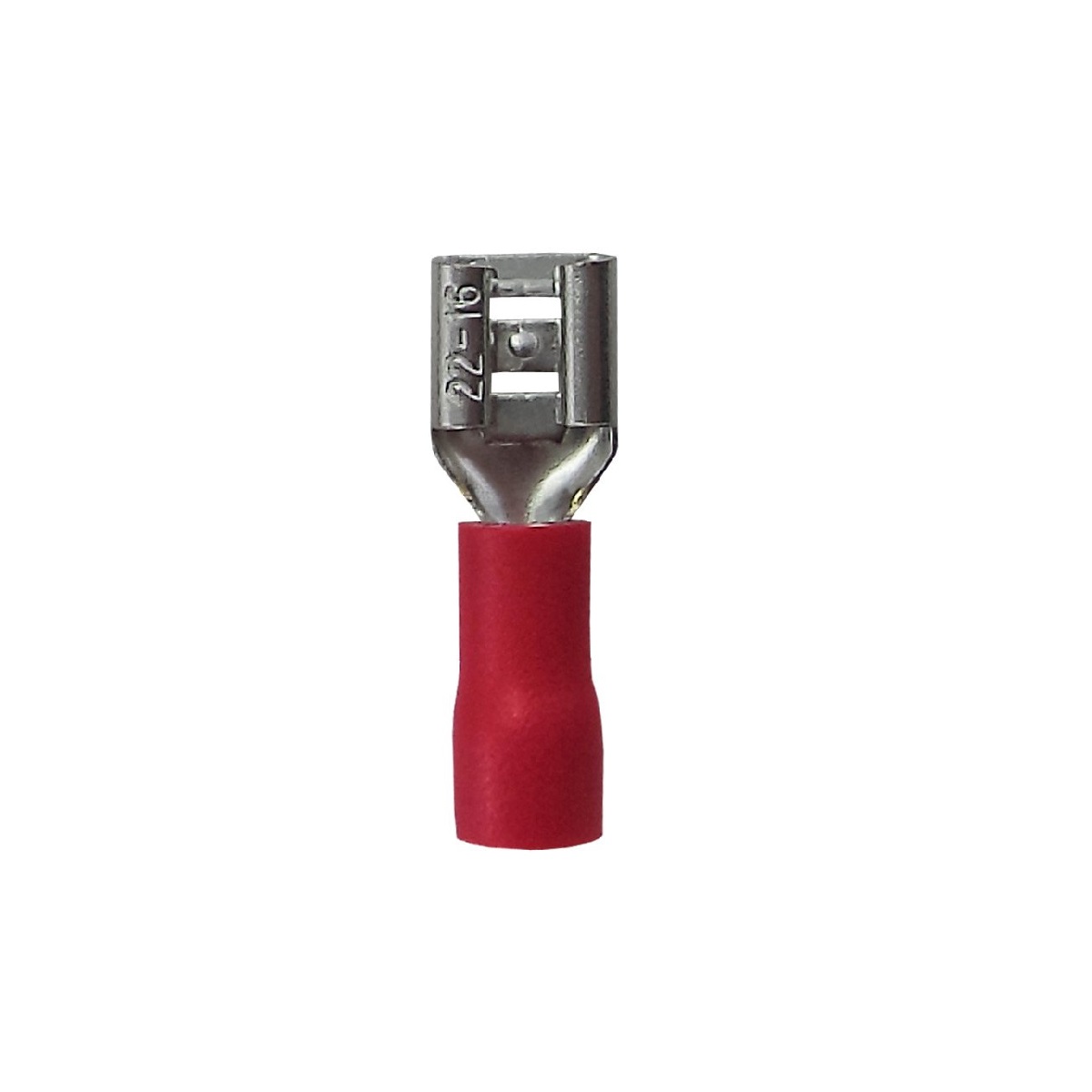 TERMINAL ISOLADO TIPO FEMEA  VERMELHO 1,5 MM