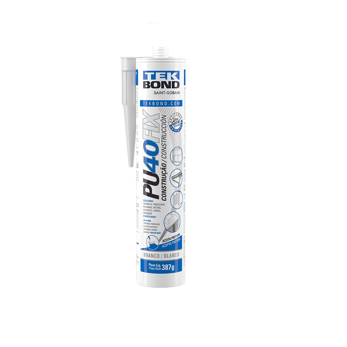 ADESIVO POLIURETANO PU40FIX 280/387G BRANCO - TEKBOND