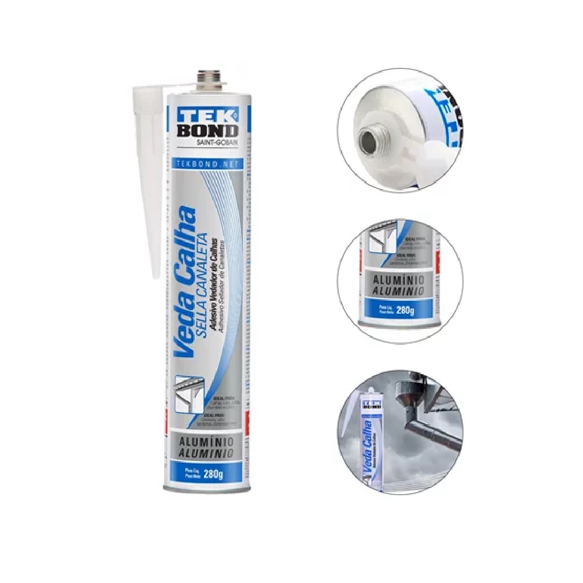 ADESIVO VEDA CALHA 300ML/280G - TEKBOND
