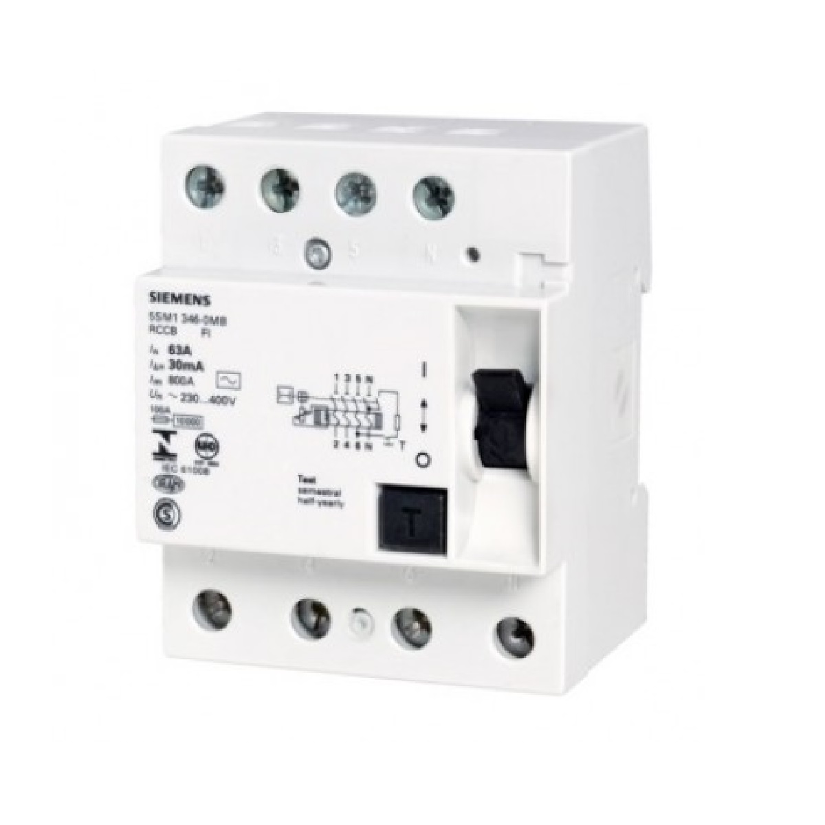 INTERRUPTOR DIFERENCIAL SIEMENS 4P  63A SENS 30MA