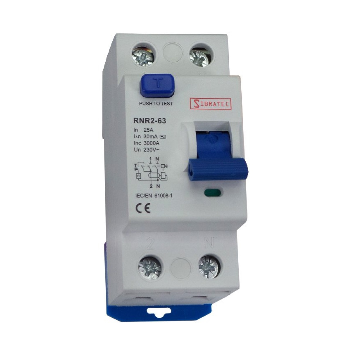 INTERRUPTOR DIFERENCIAL 2P 25A SENS. 30MA - SIBRATEC / JNG