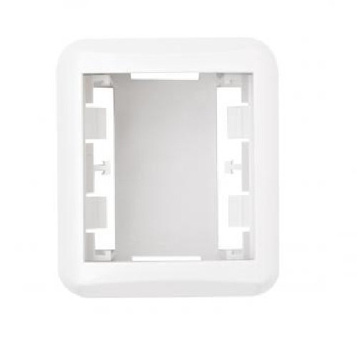 CAIXA LINHA EXTERNA PARA 2 MODULOS SOBREPOR  BRANCA PEZZI 50000